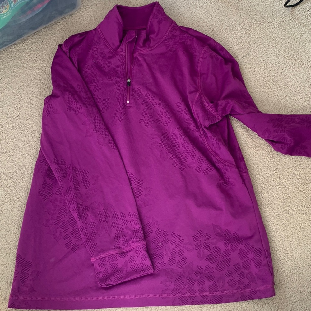 Long sleeve workout coverup/top